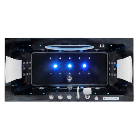 WANNA SPA Z HYDROMASAŻEM IRIS CZARNA FALA 933A BLACK CZARNA 150x84 WANNA SPA Z HYDROMASAŻEM IRIS CZARNA FALA 933A BLACK CZARNA 150x84