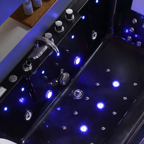 WANNA SPA Z HYDROMASAŻEM IRIS CZARNA FALA 933A BLACK CZARNA 150x84 WANNA SPA Z HYDROMASAŻEM IRIS CZARNA FALA 933A BLACK CZARNA 150x84