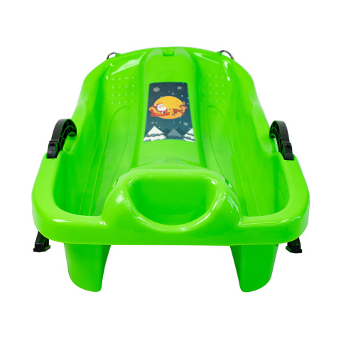 SANKI DZIECIĘCE Z HAMULCEM ŚLIZG PLASTIKOWY SKIPPER ZIELONE SANKI DZIECIĘCE Z HAMULCEM ŚLIZG PLASTIKOWY SKIPPER ZIELONE