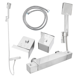 BATERIA PRYSZNICOWA Z TERMOSTATEM T202A CHROM