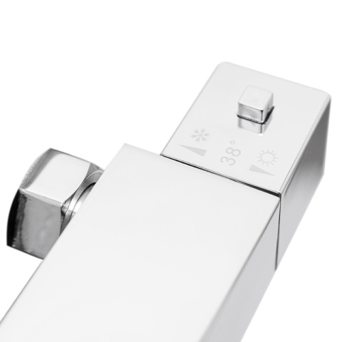 BATERIA PRYSZNICOWA Z TERMOSTATEM T202A CHROM