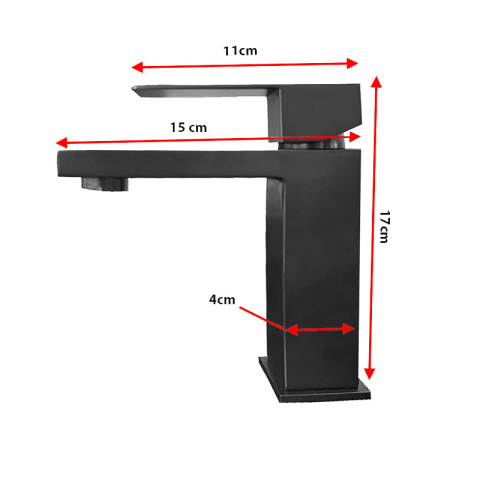 BATERIA UMYWALKOWA ŁAZIENKOWA F211B CZARNA BATERIA UMYWALKOWA ŁAZIENKOWA F211B CZARNA