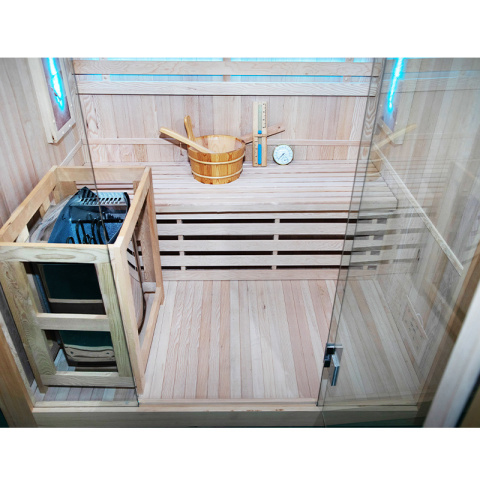 SAUNA FIŃSKA WYSOKOTEMPERATUROWA Z PIECEM KEMI3/HARVIA 4,5KW 3-4 OSOBOWA 150x120 CM SAUNA FIŃSKA WYSOKOTEMPERATUROWA Z PIECEM KEMI3/HARVIA 4,5KW 3-4 OSOBOWA 150x120 CM