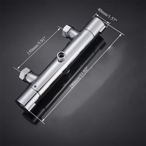 BATERIA ŁAZIENKOWA PRYSZNICOWA T204A CHROM BATERIA ŁAZIENKOWA PRYSZNICOWA T204A CHROM