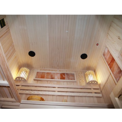 SAUNA FIŃSKA WYSOKOTEMPERATUROWA Z PIECEM KEMI5/HARVIA 6KW 4-5 OSOBOWA 180x160 CM