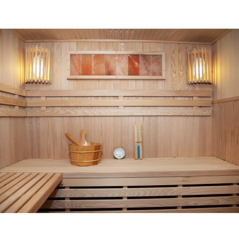 SAUNA FIŃSKA WYSOKOTEMPERATUROWA Z PIECEM KEMI5/HARVIA 6KW 4-5 OSOBOWA 180x160 CM