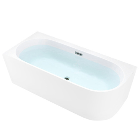 WANNA WOLNOSTOJĄCA PRZYŚCIENNA MERA 509B LEWA BIAŁA PRZELEW CHROM 150x75 CM WANNA WOLNOSTOJĄCA PRZYŚCIENNA MERA 509B LEWA BIAŁA PRZELEW CHROM 150x75 CM