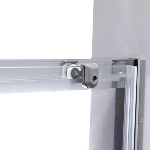DRZWI PRYSZNICOWE SH02E CHROM 120 CM 6 MM DRZWI PRYSZNICOWE SH02E CHROM 120 CM 6 MM