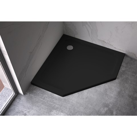BRODZIK PRYSZNICOWY PIĘCIOKĄTNY SLIM ST08C CZARNY 100x100 CM BRODZIK PRYSZNICOWY PIĘCIOKĄTNY SLIM ST08C CZARNY 100x100 CM