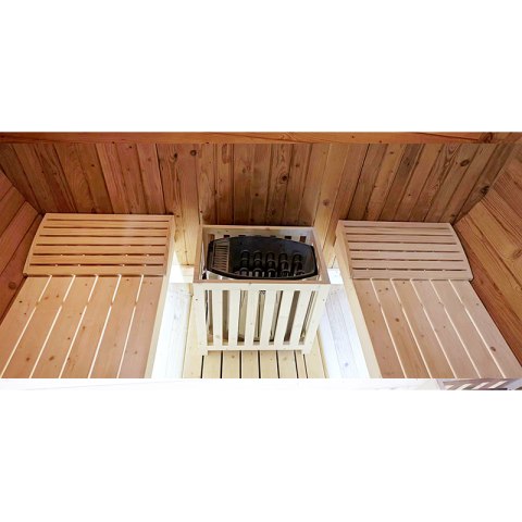 SAUNA OGRODOWA FIŃSKA BECZKA Z PIECEM ASKER 4-6 OSOBOWA 210x240 CM SAUNA OGRODOWA FIŃSKA BECZKA Z PIECEM ASKER 4-6 OSOBOWA 210x240 CM