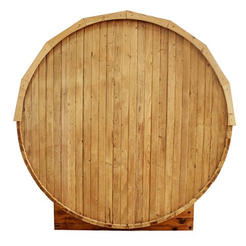 SAUNA OGRODOWA FIŃSKA BECZKA Z PIECEM TROMSO 4-6 OSOBOWA 210x210 CM