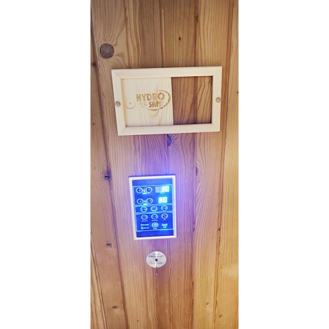 SAUNA OGRODOWA FIŃSKA BECZKA Z PIECEM TROMSO 4-6 OSOBOWA 210x210 CM