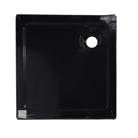 BRODZIK PRYSZNICOWY KWADRATOWY SLIM ST02B CZARNY POWYSTAWOWY 162 90x90 CM