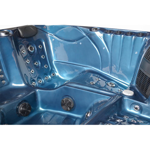 JACUZZI OGRODOWE WANNA SPA561 210x210 niebieska fala obudowa szara