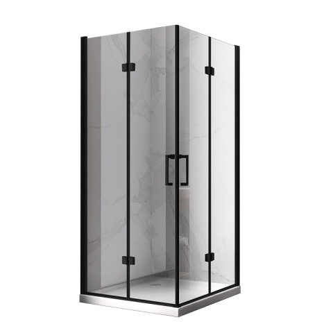 KABINA PRYSZNICOWA KWADRATOWA KZ08B CZARNA 80x80 CM KABINA PRYSZNICOWA KWADRATOWA KZ08B CZARNA 80x80 CM
