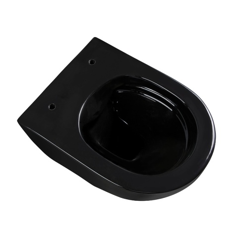 MISKA WC WISZĄCA RIMLESS MIZU-BL-RIM-03 CZARNA DESKA WOLNOOPADAJĄCA DUROPLAST MISKA WC WISZĄCA RIMLESS MIZU-BL-RIM-03 CZARNA DESKA WOLNOOPADAJĄCA DUROPLAST