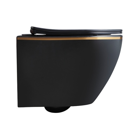 MISKA WC WISZĄCA RIMLESS MIZU-MTB-GL-RIM-03 CZARNA MAT DESKA WOLNOOPADAJĄCA DUROPLAST MISKA WC WISZĄCA RIMLESS MIZU-MTB-GL-RIM-03 CZARNA MAT DESKA WOLNOOPADAJĄCA DUROPLAST