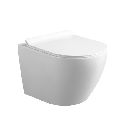 MISKA WC WISZĄCA RIMLESS MIZU-WH-RIM-01 BIAŁA DESKA WOLNOOPADAJĄCA DUROPLAST