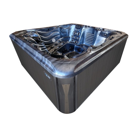 JACUZZI OGRODOWE WANNA SPA560 NIEBIESKA FALA OCEANU OBUDOWA ANTRACYT 220x220 CM JACUZZI OGRODOWE WANNA SPA560 NIEBIESKA FALA OCEANU OBUDOWA ANTRACYT 220x220 CM