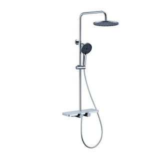 BATERIA PRYSZNICOWA Z DESZCZOWNICĄ F13A CHROM