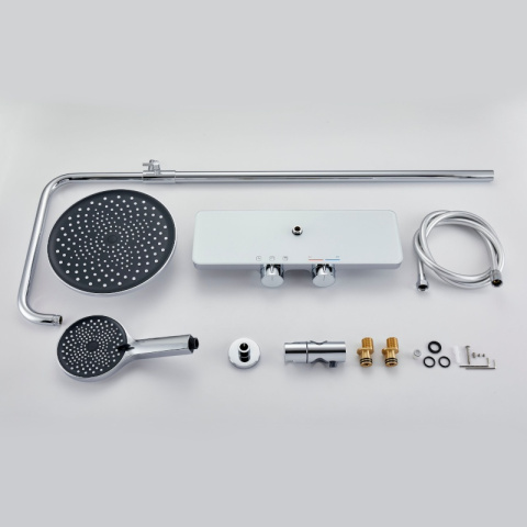 BATERIA PRYSZNICOWA Z DESZCZOWNICĄ F13A CHROM BATERIA PRYSZNICOWA Z DESZCZOWNICĄ F13A CHROM