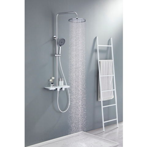 BATERIA PRYSZNICOWA Z DESZCZOWNICĄ F13A CHROM BATERIA PRYSZNICOWA Z DESZCZOWNICĄ F13A CHROM