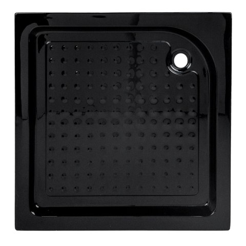 DRZWI PRYSZNICOWE Z BRODZIKIEM SH03B/SXL02C CZARNE/CZARNY 95-100/100x100 CM 8 MM