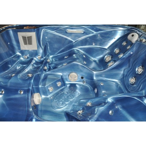 JACUZZI OGRODOWE WANNA SPA751 210x210 NIEBIESKA FALA OBUDOWA KAWA