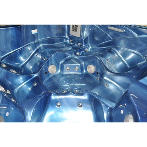 JACUZZI OGRODOWE WANNA SPA751 210x210 NIEBIESKA FALA OBUDOWA KAWA