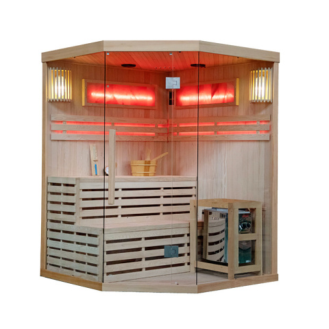 SAUNA FIŃSKA WYSOKOTEMPERATUROWA Z PIECEM KEMI7/HARVIA 8KW 5-6 OSOBOWA 180x180 CM SAUNA FIŃSKA WYSOKOTEMPERATUROWA Z PIECEM KEMI7/HARVIA 8KW 5-6 OSOBOWA 180x180 CM