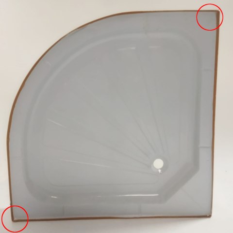BRODZIK PRYSZNICOWY PÓŁOKRĄGŁY WYSOKI SXL01B BIAŁY POWYSTAWOWY 201 90x90 CM BRODZIK PRYSZNICOWY PÓŁOKRĄGŁY WYSOKI SXL01B BIAŁY POWYSTAWOWY 201 90x90 CM