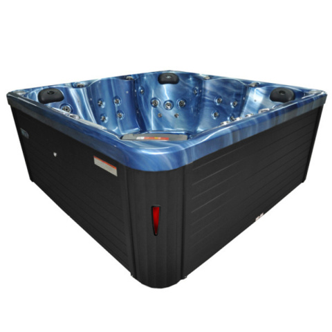 JACUZZI OGRODOWE WANNA SPA750 NIEBIESKA FALA OBUDOWA ANTRACYT 200x200 CM JACUZZI OGRODOWE WANNA SPA750 NIEBIESKA FALA OBUDOWA ANTRACYT 200x200 CM