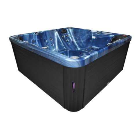 JACUZZI OGRODOWE WANNA SPA750 NIEBIESKA FALA OBUDOWA ANTRACYT 200x200 CM JACUZZI OGRODOWE WANNA SPA750 NIEBIESKA FALA OBUDOWA ANTRACYT 200x200 CM