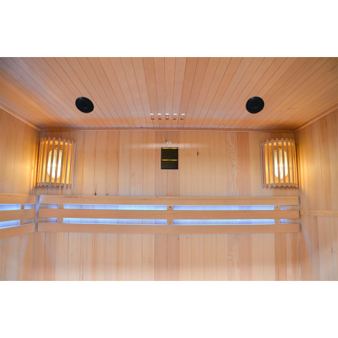 SAUNA FIŃSKA WYSOKOTEMPERATUROWA Z PIECEM OSLO5/HARVIA 6KW 4-5 OSOBOWA 180x160 CM
