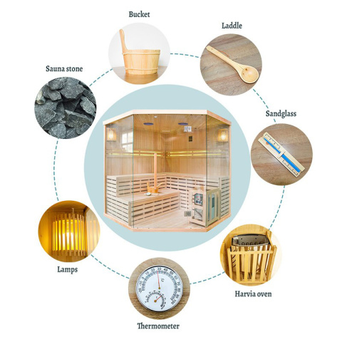 SAUNA FIŃSKA WYSOKOTEMPERATUROWA Z PIECEM OSLO7/HARVIA 8KW 5-6 OSOBOWA 180x180 CM SAUNA FIŃSKA WYSOKOTEMPERATUROWA Z PIECEM OSLO7/HARVIA 8KW 5-6 OSOBOWA 180x180 CM