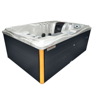 JACUZZI OGRODOWE WANNA SPA749 CAPPUCCINO OBUDOWA ANTRACYT 200x135 CM 230V