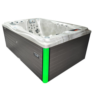 JACUZZI OGRODOWE WANNA SPA749 CAPPUCCINO OBUDOWA SZARA 200x135 CM 230V