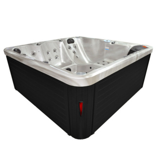 JACUZZI OGRODOWE WANNA SPA750 CAPPUCCINO OBUDOWA ANTRACYT 200x200 CM