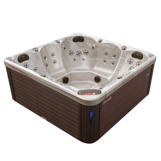 JACUZZI OGRODOWE WANNA SPA750 CAPPUCCINO OBUDOWA KAWA 200x200 CM