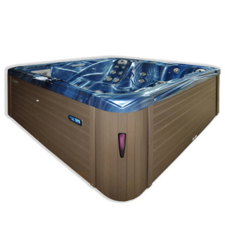 JACUZZI OGRODOWE WANNA SPA751 NIEBIESKA FALA OBUDOWA KAWA 210x210 CM