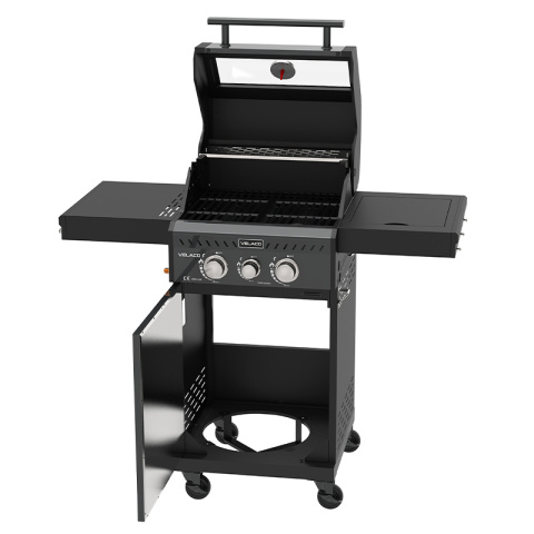GRILL OGRODOWY GAZOWY Z POKRYWĄ I PÓŁKAMI ZEUS-A CZARNY RUSZT ŻELIWNY 8,5 KW + POKROWIEC GRILL OGRODOWY GAZOWY Z POKRYWĄ I PÓŁKAMI ZEUS-A CZARNY RUSZT ŻELIWNY 8,5 KW + POKROWIEC