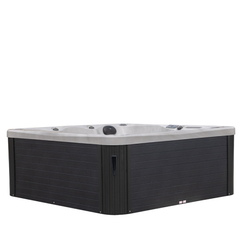 JACUZZI OGRODOWE WANNA SPA750 BIAŁY MARMUR OBUDOWA ANTRACYT 200x200 CM
