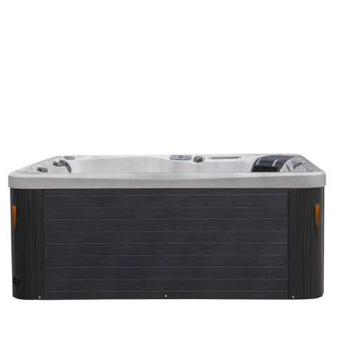 JACUZZI OGRODOWE WANNA SPA750 BIAŁY MARMUR OBUDOWA ANTRACYT 200x200 CM