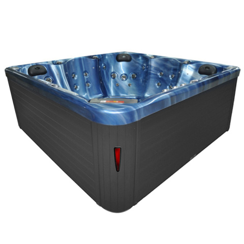 JACUZZI OGRODOWE WANNA SPA751 NIEBIESKA FALA OBUDOWA ANTRACYT 210x210 CM