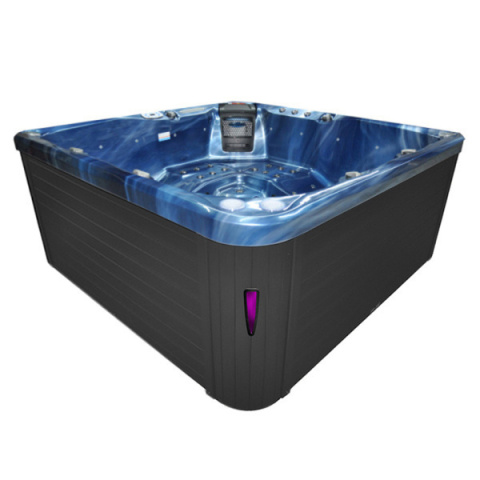 JACUZZI OGRODOWE WANNA SPA751 NIEBIESKA FALA OBUDOWA ANTRACYT 210x210 CM