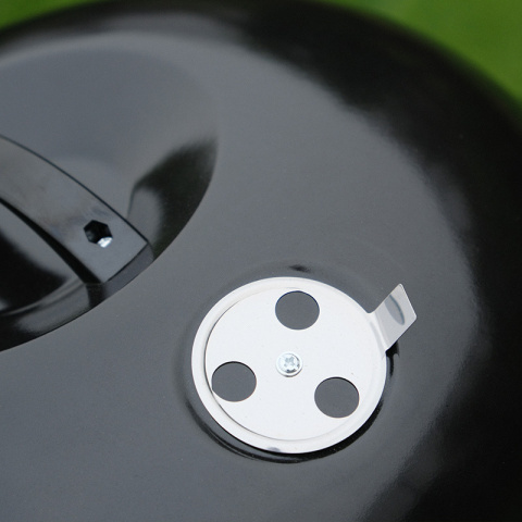 GRILL OGRODOWY WĘGLOWY Z POKRYWĄ OKRĄGŁY VL16 CZARNY GRILL OGRODOWY WĘGLOWY Z POKRYWĄ OKRĄGŁY VL16 CZARNY