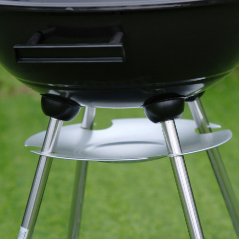 GRILL OGRODOWY WĘGLOWY Z POKRYWĄ OKRĄGŁY VL16 CZARNY GRILL OGRODOWY WĘGLOWY Z POKRYWĄ OKRĄGŁY VL16 CZARNY