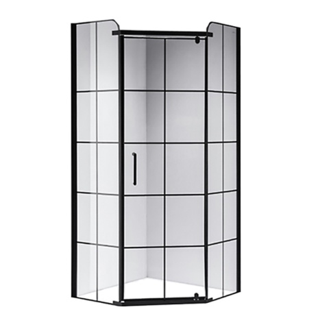 KABINA PRYSZNICOWA PIĘCIOKĄTNA BS06C CZARNA 100x100 CM KABINA PRYSZNICOWA PIĘCIOKĄTNA BS06C CZARNA 100x100 CM