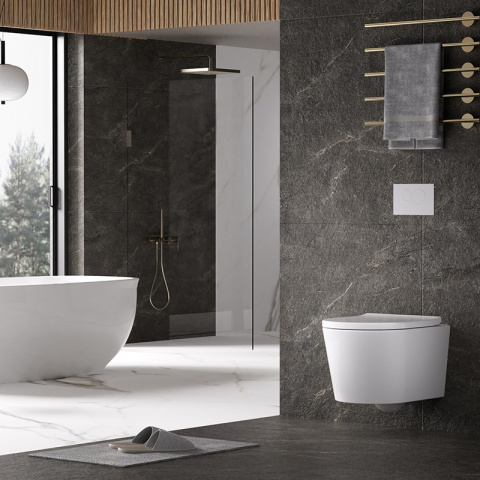 MISKA WC WISZĄCA TORNADO ELITE-WH-02 BIAŁA DESKA WOLNOOPADAJĄCA DUROPLAST MISKA WC WISZĄCA TORNADO ELITE-WH-02 BIAŁA DESKA WOLNOOPADAJĄCA DUROPLAST