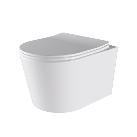 MISKA WC WISZĄCA TORNADO ELITE-WH-03 BIAŁA DESKA WOLNOOPADAJĄCA DUROPLAST MISKA WC WISZĄCA TORNADO ELITE-WH-03 BIAŁA DESKA WOLNOOPADAJĄCA DUROPLAST